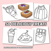 Cute & Sweet: Coloring Book for Adults by Jade Summer Simple Jade Summer